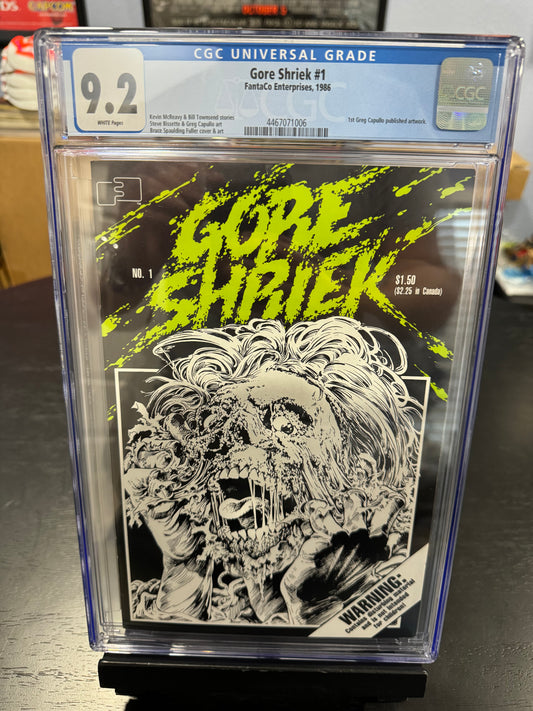 Gore Shriek #1 CGC 9.2 Greg Capullo