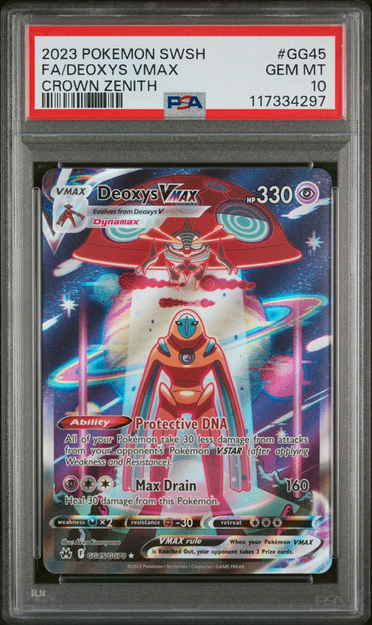 Deoxys VMAX - Crown Zenith: Galarian Gallery (CRZ:GG) - PSA 10