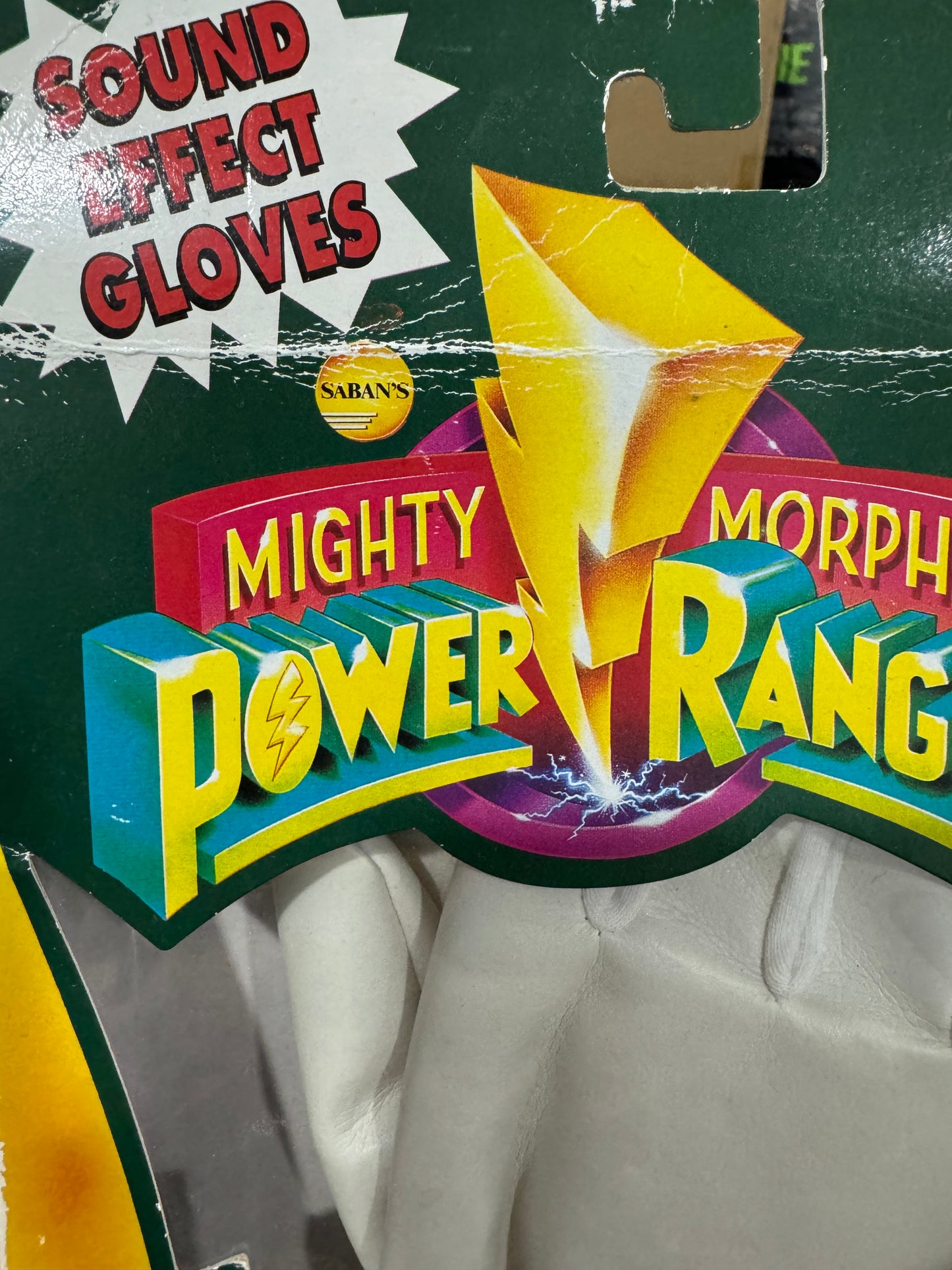 Mighty Morphin Power Rangers White Ranger Gloves