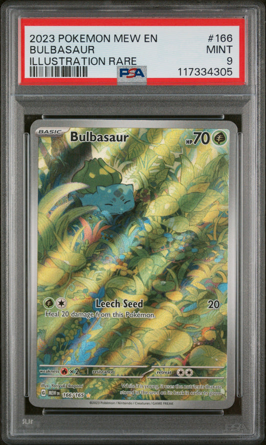 Bulbasaur - 166/165 - SV: Scarlet & Violet 151 (MEW) - PSA 9