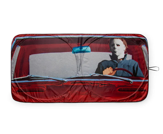 HALLOWEEN MICHAEL MYERS SUNSHADE FOR CAR WINDSHIELD | 64 X 32 INCHES