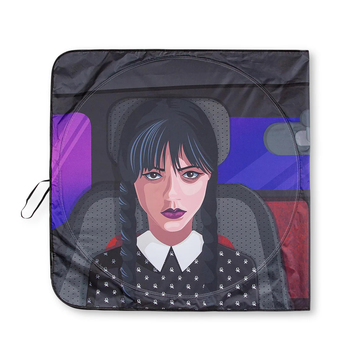 ADDAMS FAMILY WEDNESDAY AND THING SUNSHADE FOR CAR WINDSHIELD | 64 X 32 INCHES