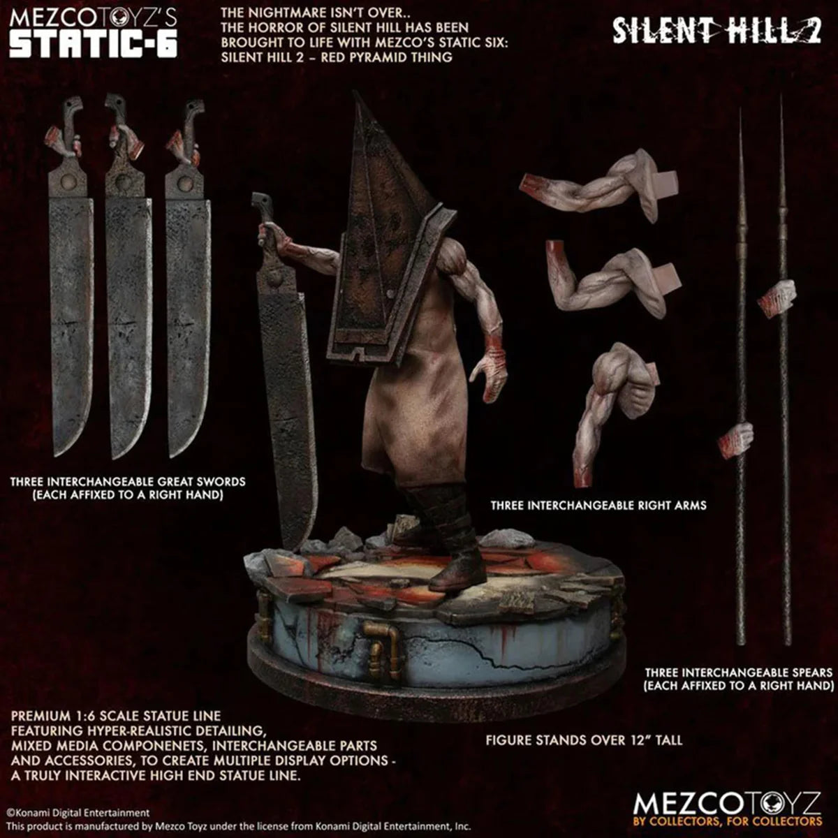 SILENT HILL 2: RED PYRAMID THING STATIC SIX 1:6 SCALE STATUE