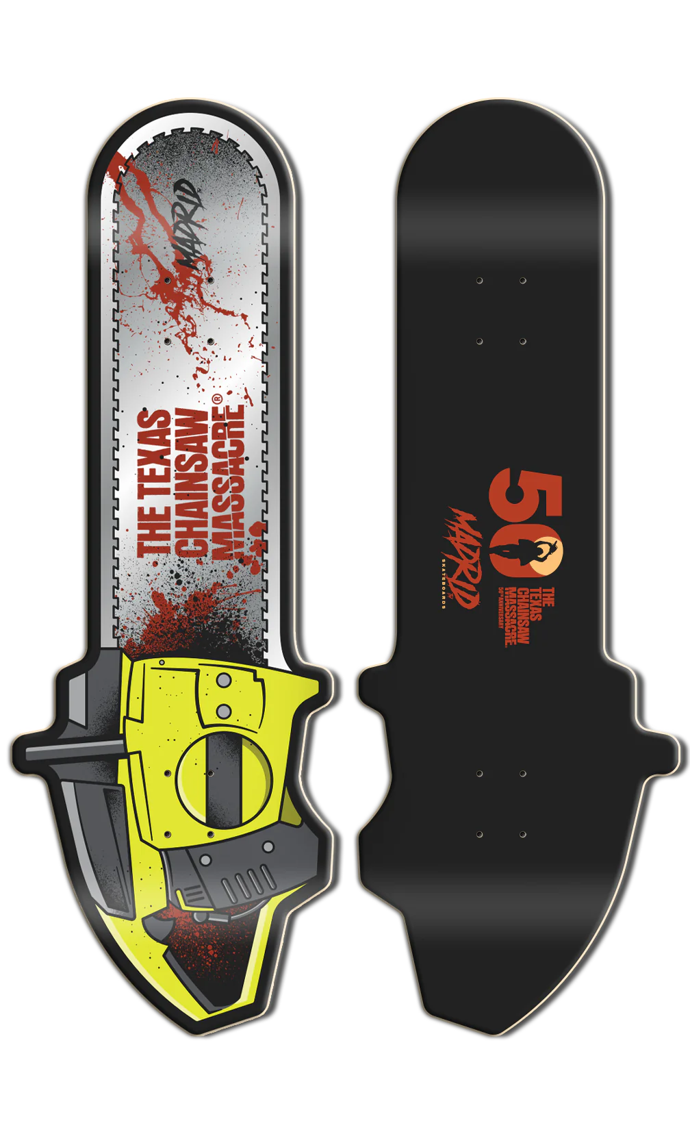 TCM CHAINSAW SKATE DECK