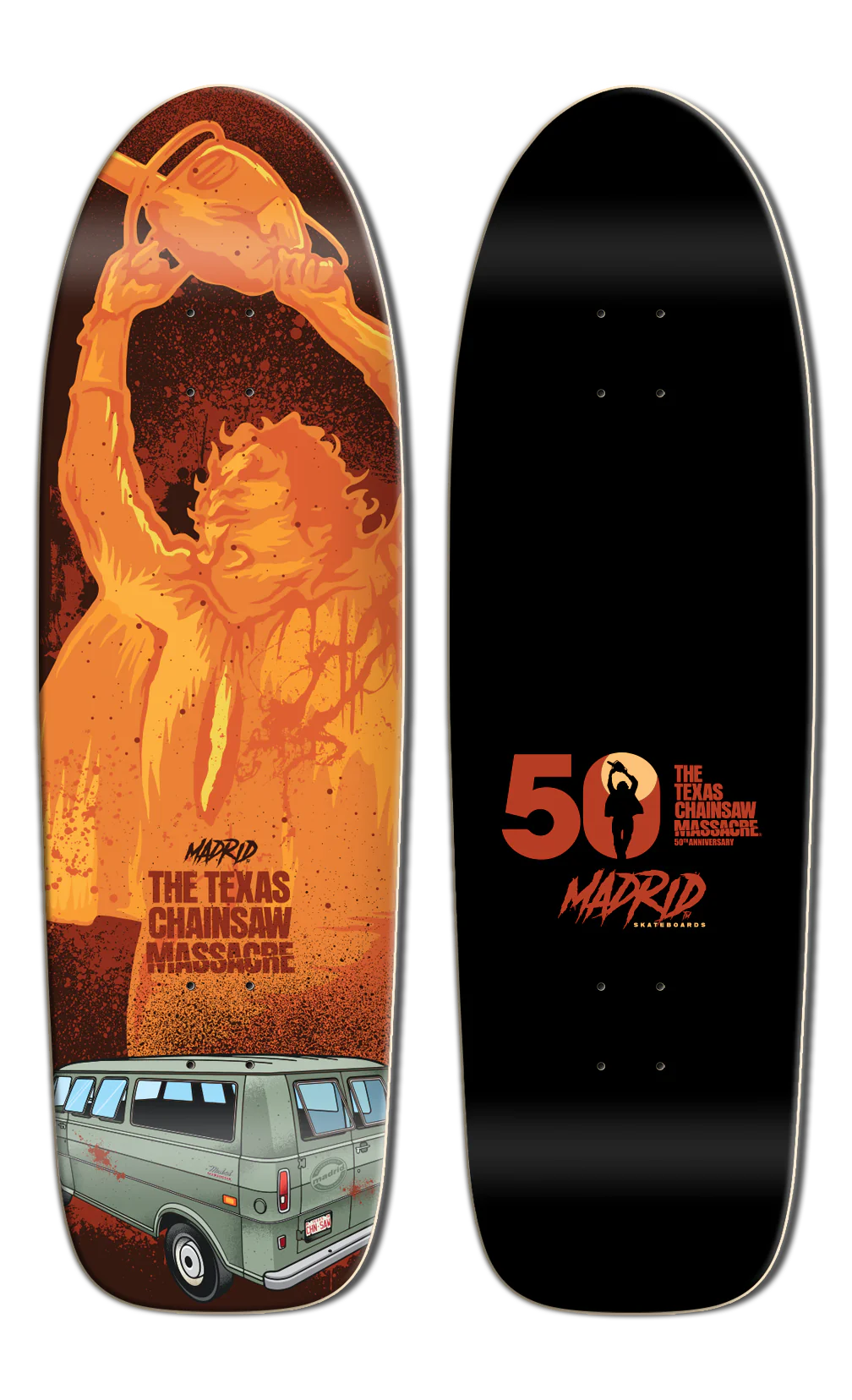 TCM SUNBURN SKATE DECK