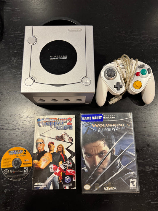 Platinum Nintendo GameCube DOL-001 W/ Games