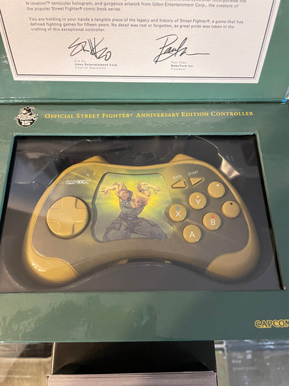Official Street Fighter 15th Anniversary Controller Fightpad Guile