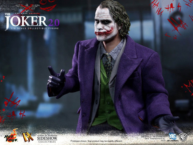 HOT TOYS DX11 JOKER 2.0 The Dark Knight 1/6 Figure Sideshow Exclusive