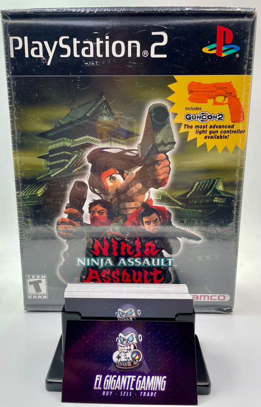 Ninja Assault (Sony PlayStation 2). Brand New & Factory Sealed w/ GunCon 2