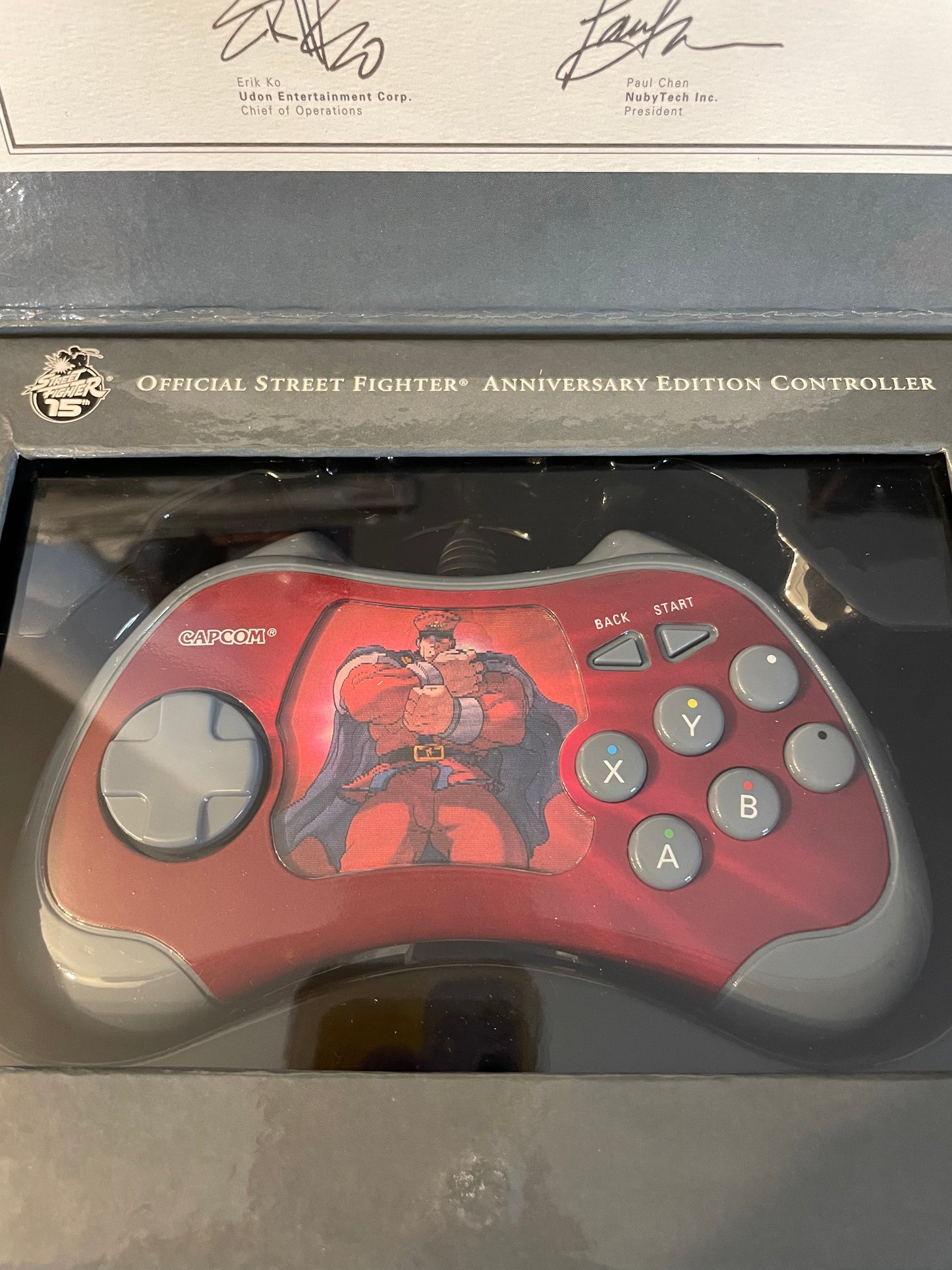 Official Street Fighter 15th Anniversary Bison Original Xbox Controller