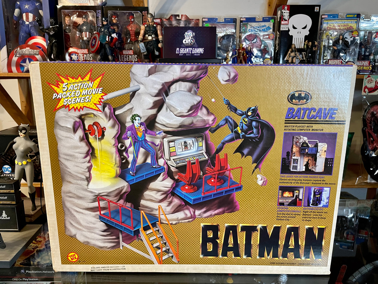 Batman Batcave Master Playset Toybiz 1989 on