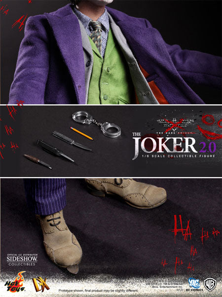 HOT TOYS DX11 JOKER 2.0 The Dark Knight 1/6 Figure Sideshow Exclusive